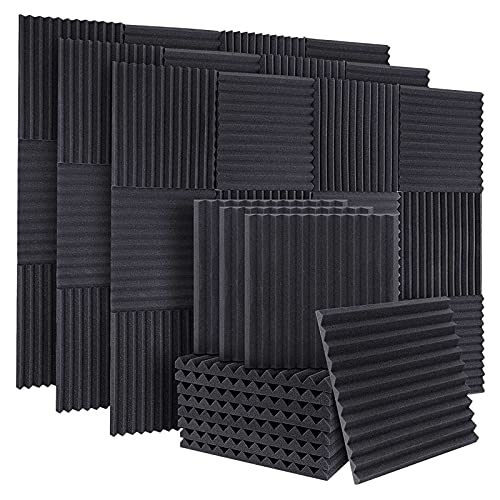 LOLPALONE 50 Stück -Schalldämmung Schalldämmung Keilform für Wände Studiodecke 1 x 12 x 12 von LOLPALONE