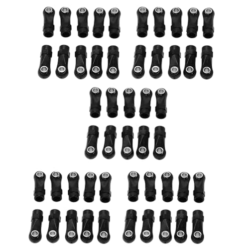 LOLPALONE 50PZ Gelenkkopf aus Kunststoff Rod End Linkage Heads für 1/10 RC Car Crawler Axial SCx10 II 90046 für TRx4, A von LOLPALONE
