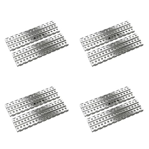 LOLPALONE 8-teilige Edelstahl-Sandtreppenkante für Axial Kettenfahrzeuge SCX10-4 D90 1/10 RC von LOLPALONE