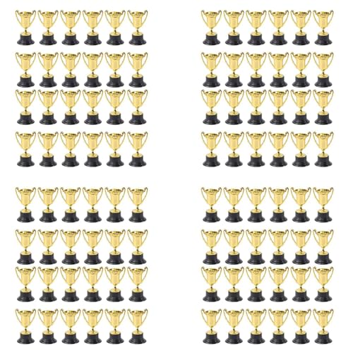 LOLPALONE 96 X Goldene Mini-Auszeichnungs-TrophäEn-Preise, Dekoration, Kunststoff-Belohnungspreise, Kindergarten, Kinder, Geschenkpreise, TrophäE mit Schwarzem Sockel LOLPALONE 96 X Goldene Mini-Auszeichnungs-TrophäEn-Preise, Dekoration, Kunststoff-Belohnungspreise, Kindergarten, Kinder, Geschenkpreise, TrophäE mit Schwarzem Sockel von LOLPALONE