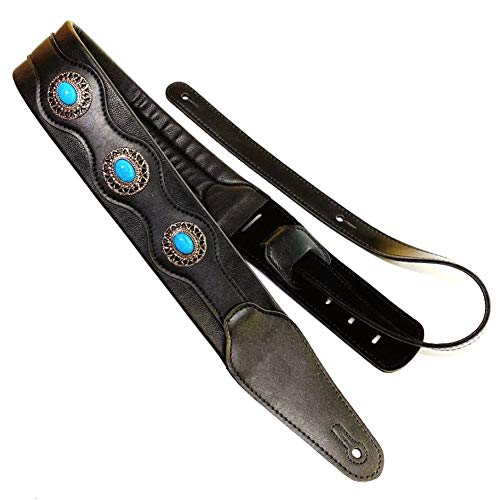 LOLPALONE Gitarrengurt Verstellbarer Akustikgitarren-Gurt im Leder -Stil Gitarrengurt Zubehör Schwarz LOLPALONE Gitarrengurt Verstellbarer Akustikgitarren-Gurt im Leder -Stil Gitarrengurt Zubehör Schwarz von LOLPALONE