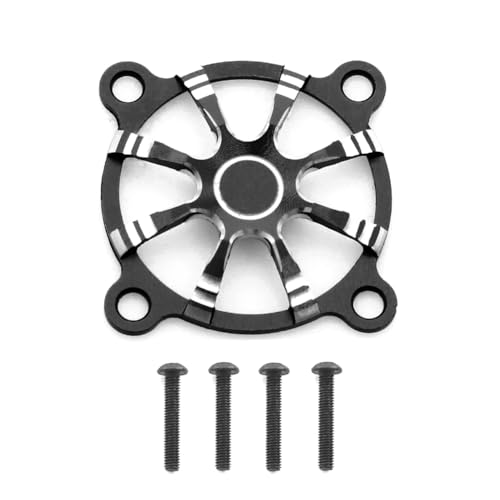 LOLPALONE Lüfterabdeckung aus Aluminiumlegierung 30 x 30 mm für RC ESC Motor Schutzabdeckung Lüfter elektrische Regelung Schwarz von LOLPALONE