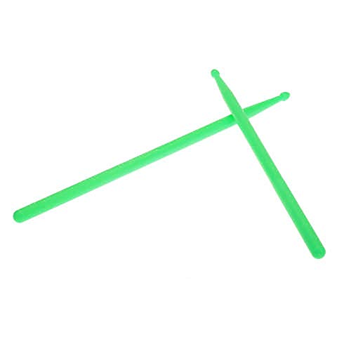 LOLPALONE Paar Drumsticks aus Nylon 5A für leichtes professionelles Set, grün von LOLPALONE