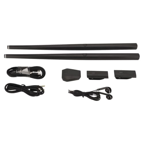 LOLPALONE Virtual Reality Drum-Set mit 2 , Drumstick-Set für Flugzeugbatterie, MIDI-Unterstützung, geräuscharmer Adapter mit Unterricht von LOLPALONE