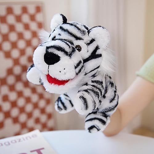 LOMTRATS 2024 Tierhandpuppen für Kinder,Kleinkind enthält Wolf,Tiger,Löwe,AFFE und bewegliche offene Münder,perfekt zum Geschichtenerzählen,im Vorschulalter und als Geburtstagsgeschenk von LOMTRATS