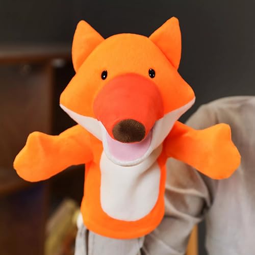 LOMTRATS Handpuppen für Kinder, Kleinkind enthält Wolf, Tiger, Löwe, AFFE und bewegliche offene Münder, perfekt zum Geschichtenerzählen, Unterrichten, im Vorschulalter und als Geburtstagsgeschenk von LOMTRATS