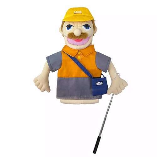 LOMTRATS Theater-Handpuppen für Kinder,inklusive Lehrer,Polizist,Bauer,Pirat,Detektiv usw.mit beweglichen offenen Mündern,perfekt zum Geschichtenerzählen,Unterrichten,als Festgeschenk,1 Stück von LOMTRATS