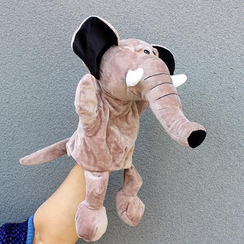 LOMTRATS Tier-Handpuppen für Kinder, Kleinkind, inklusive Wolf, Tiger, Löwe, Affe mit Beinen, perfekt für Geschichtenerzählen, Unterricht, Vorschule, Geburtstagsgeschenke (beweglicher offener Mund) von LOMTRATS