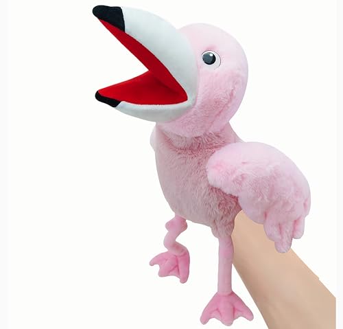 LOMTRATS Vogel-Handpuppen für Kinder, Kleinkinder, einschließlich Papageien, Pfauen usw. mit beweglichen offenen Mündern, perfekt zum Geschichtenerzählen,Geburtstagsgeschenke von LOMTRATS