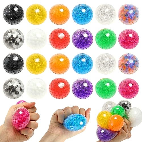 LOMUG Anti Stress Bälle, 24PCS Bunt Anti Stressball 4cm Mini Antistressball mit Wasserperlen Squeeze Toy Quetschball Knautschball Decompression Geschenke für Erwachsene Kinder Anxiety und Reliever LOMUG Anti Stress Bälle, 24PCS Bunt Anti Stressball 4cm Mini Antistressball mit Wasserperlen Squeeze Toy Quetschball Knautschball Decompression Geschenke für Erwachsene Kinder Anxiety und Reliever von LOMUG