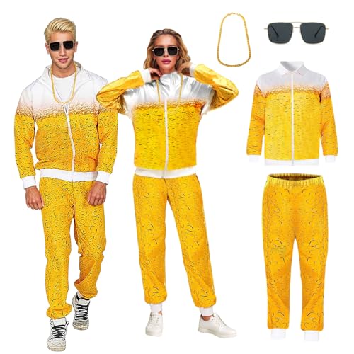 LOMUG Kostüm Trainingsanzug, 80er 90er Jahre Kostüm Erwachsene, 80er Jahre Jogginganzug Outfit, Faschingskostüme Karnevalskostüm Trainingsanzug für Männer Frauen, Karneval Mottoparty Kostüm. (L) LOMUG Kostüm Trainingsanzug, 80er 90er Jahre Kostüm Erwachsene, 80er Jahre Jogginganzug Outfit, Faschingskostüme Karnevalskostüm Trainingsanzug für Männer Frauen, Karneval Mottoparty Kostüm. (L) von LOMUG