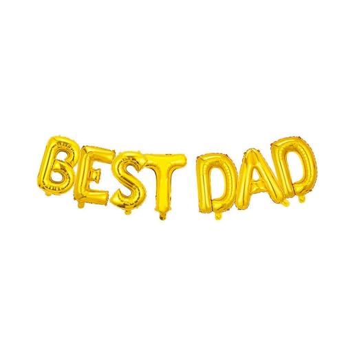 Best Dad Ballonbanner, Vatertagsdekorationen, goldene Buchstaben, selbstaufblasende Folienballons, Vatertagsparty, hängende Dekorationen Best Dad Ballonbanner, Vatertagsdekorationen, goldene Buchstaben, selbstaufblasende Folienballons, Vatertagsparty, hängende Dekorationen von LOMYLM