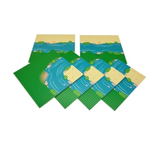 LONESTAR Bricks Insel im Fluss, 6-teiliges Grundplatten Set, 4 Kurven & 2 Geraden, kompatibel, für City & Friends Modelle LONESTAR Bricks Insel im Fluss, 6-teiliges Grundplatten Set, 4 Kurven & 2 Geraden, kompatibel, für City & Friends Modelle von LONESTAR