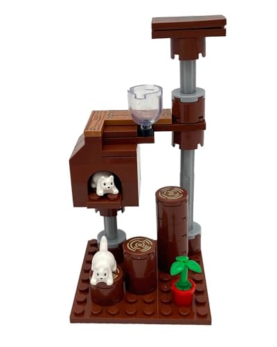 LONESTAR Bricks Klemmbausteine, City Set Kratzbaum mit Katzen, Zubehör für Bausteinwelten, braun schwarz weiß grau, kompatibel, Erweiterung Modelllandschaft, umweltfreundlich, 62 Teile LONESTAR Bricks Klemmbausteine, City Set Kratzbaum mit Katzen, Zubehör für Bausteinwelten, braun schwarz weiß grau, kompatibel, Erweiterung Modelllandschaft, umweltfreundlich, 62 Teile von LONESTAR
