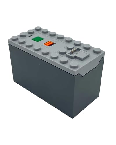 LONESTAR Bricks Batteriebox 9V (AAA), kompatibel, für Technik & City Modelle, 6X AAA, 9V/1A, DIY Klemmbaustein Zubehör von LONESTAR