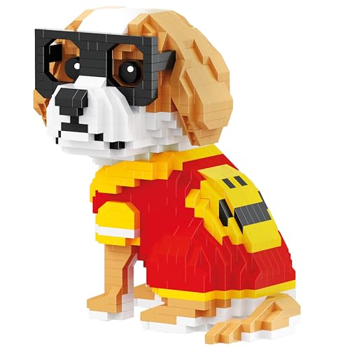 LONESTAR Balody Mini Klemmbausteine, 3D Puzzle Beagle, Nanoblocks, 963 Teile, Feinmotorik & Kreativität, ab 14 Jahren, Geschenk von LONESTAR