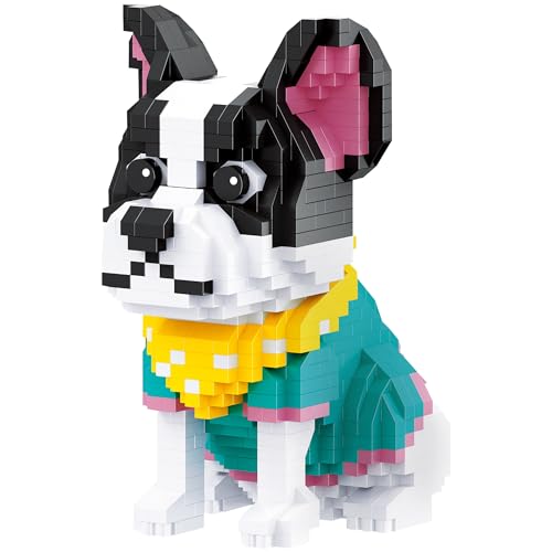 LONESTAR Balody Mini Klemmbausteine, 3D Puzzle Französische Bulldogge, 917 Teile, ab 14 Jahren von LONESTAR