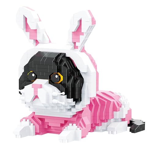 LONESTAR Balody Mini Klemmbausteine, 3D Puzzle Katze im Hasenkostüm, Nanoblocks, 967 Teile, Feinmotorik & Kreativität, ab 14 Jahren, Geschenk von LONESTAR