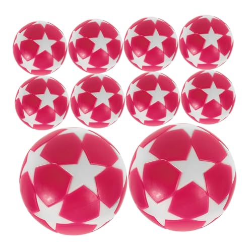 LOORGVEL 10 Stück Fünf-Sterne-kickertisch Faltfußballtisch Kickerspielball Fußballbälle Fußballspiel Mini -fußballkugeln Tischkicker Ersatz Partydekorationen Zum Thema Fußball Harz von LOORGVEL