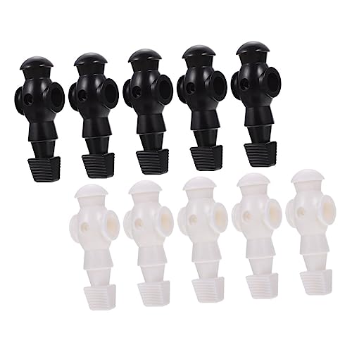 LOORGVEL 10 Stück Teiliges Foosball Ersatzspieler aus Hochwertigem Harz Langlebige Geruchsfreie Tischfußball Figuren Kompatibel mit Standard Fußballstangen für Desktop Fußballspiel Zubehör von LOORGVEL