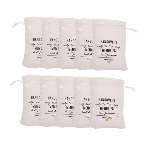 LOORGVEL 10 Stück Teiliges Kleine Kordelzug Beutel für Junggesellinnenabschied Praktische Geschenktüten mit Sicherem Verschluss Vielseitig Einsetzbar für Brautparty und Festliche Anlässe von LOORGVEL