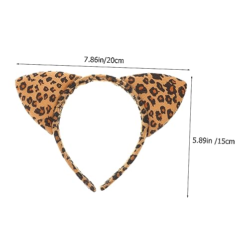LOORGVEL 10 Stück Teiliges Leopardmuster Katzenohren Haarreif Verstellbares Strapazierfähiges Stirnband aus Festem Bequem und Langlebig für Halloween Cosplay und Mottopartys LOORGVEL 10 Stück Teiliges Leopardmuster Katzenohren Haarreif Verstellbares Strapazierfähiges Stirnband aus Festem Bequem und Langlebig für Halloween Cosplay und Mottopartys von LOORGVEL