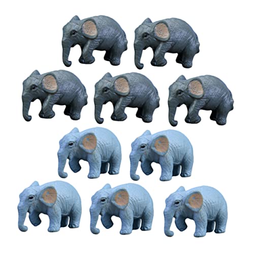 LOORGVEL 10Stücke Teiliges Mini Figuren für Kuchendekoration Realistische Tierplastik Figuren für Mikrolandschaften und Kindergeburtstagsfeiern als Niedliches von LOORGVEL