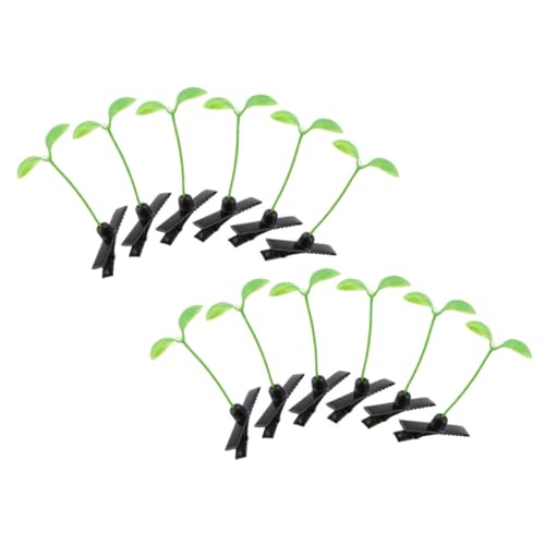 LOORGVEL 12 Stück Teiliges Bohnensprossen Haarspangen Pflanzliches Design Haarklammern für Damen Alltag Cosplay Geburtstagsfeier Zubehör Robuste Styling Accessoires von LOORGVEL