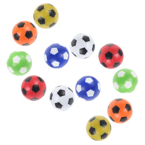 LOORGVEL 12 Stück Teiliges Tischfußball Ersatzball aus Langlebigem HIPS Kunststoff Glatte Oberfläche für Bessere Rollkontrolle Kompatibel mit Meisten Tischkicker als Zubehör für Erwachsene von LOORGVEL