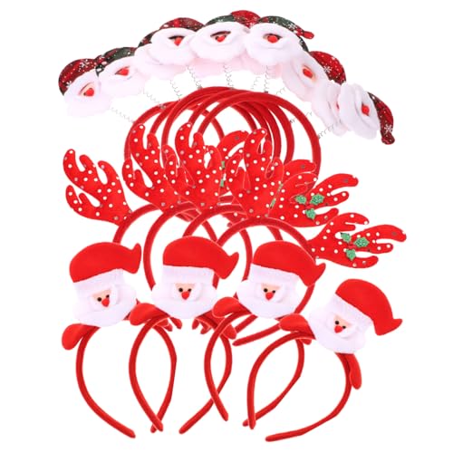 LOORGVEL 12 Stück Teiliges Weihnachts Haarreif Rentier und Schneemann Kostüm Kopfschmuck Flexibel und Langlebig für Karneval Party Foto Requisiten für Mädchen Jungen LOORGVEL 12 Stück Teiliges Weihnachts Haarreif Rentier und Schneemann Kostüm Kopfschmuck Flexibel und Langlebig für Karneval Party Foto Requisiten für Mädchen Jungen von LOORGVEL
