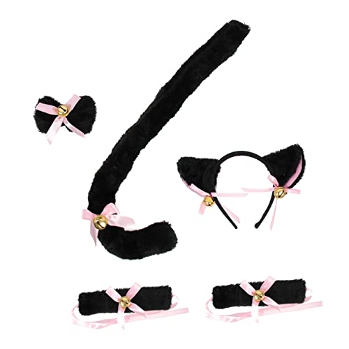LOORGVEL 1satz Katzenohren Haarreif Set Mit Glocke Und Katzen- Teiliges Cosplay Kostüm Für Halloween Geburtstagsfeiern Und Niedliche Tierkostümzubehör Für Damen Und Mädchen LOORGVEL 1satz Katzenohren Haarreif Set Mit Glocke Und Katzen- Teiliges Cosplay Kostüm Für Halloween Geburtstagsfeiern Und Niedliche Tierkostümzubehör Für Damen Und Mädchen von LOORGVEL