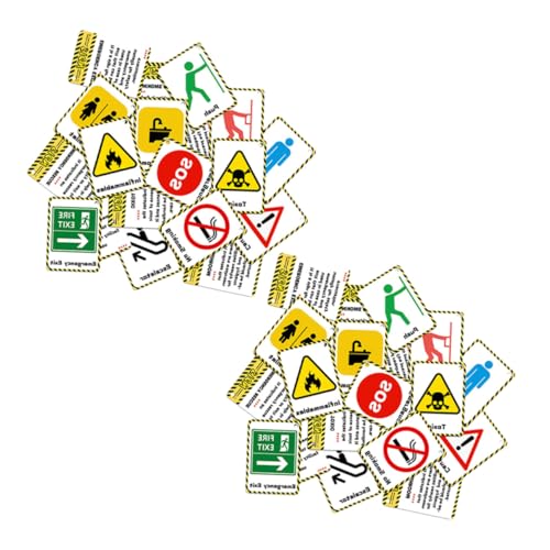 LOORGVEL 2 Satz Lernkarten Verkehrsschilder Flashcards für Früherziehung Wasserfest Robust Realistische Bilder Interaktive Spielerische Kognition von LOORGVEL