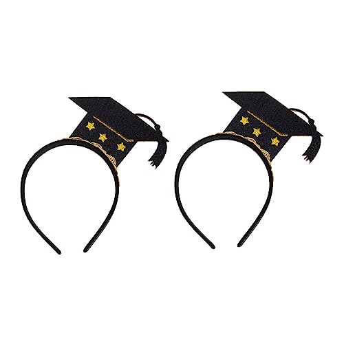 LOORGVEL 2 Stück Abschluss Haarband mit Mini Doktorhut Stylische Kopfbedeckung für Abschlussfeiern Fotografie Mottopartys für Erwachsene und Glänzendes Design LOORGVEL 2 Stück Abschluss Haarband mit Mini Doktorhut Stylische Kopfbedeckung für Abschlussfeiern Fotografie Mottopartys für Erwachsene und Glänzendes Design von LOORGVEL