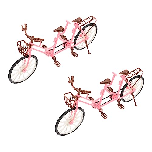 LOORGVEL 2 Stück Kinderfahrrad mit Puppensitz für Kleinkinder für Mädchen als Dekoration von Miniaturlandschaften LOORGVEL 2 Stück Kinderfahrrad mit Puppensitz für Kleinkinder für Mädchen als Dekoration von Miniaturlandschaften von LOORGVEL