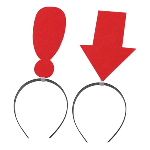 LOORGVEL 2 Stück Lustiges Teiliges Stirnband mit und Ausrufezeichen Elastische Haarbänder für Damen Komfortabel Auffälliges Party Accessoire für Halloween und Kostümfeiern LOORGVEL 2 Stück Lustiges Teiliges Stirnband mit und Ausrufezeichen Elastische Haarbänder für Damen Komfortabel Auffälliges Party Accessoire für Halloween und Kostümfeiern von LOORGVEL