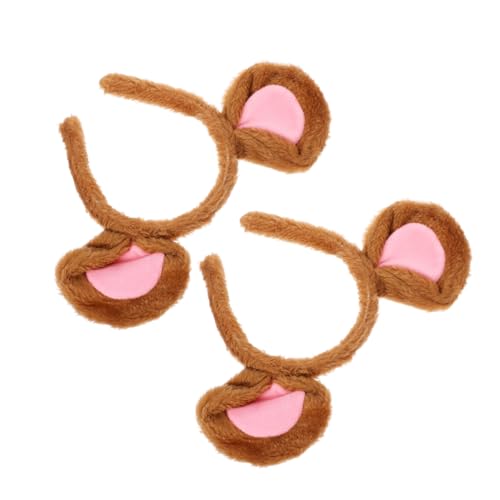 LOORGVEL 2 Stück Mausohren Haarreifen Plüsch Kopfband Weich Bequem Vielseitig für Kostüm Party Cosplay Bühnenauftritt LOORGVEL 2 Stück Mausohren Haarreifen Plüsch Kopfband Weich Bequem Vielseitig für Kostüm Party Cosplay Bühnenauftritt von LOORGVEL
