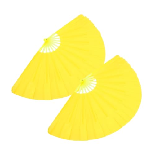 LOORGVEL 2 Stück Tai Chi Kung Fu Fächer Stofffächer Beidseitig Nutzbar für Kampfkunst Tanz Training Hochzeit Party Zubehör von LOORGVEL