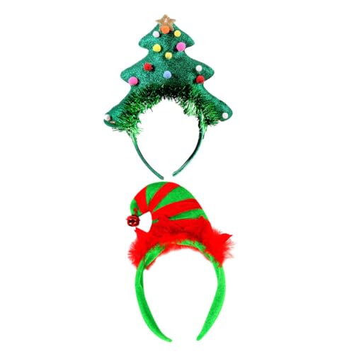 LOORGVEL 2 Stück Teiliges Weihnachts Haarreif mit Lustigen Clownshüten Party Kopfschmuck mit Glocken für Karneval Bühne Fasching und Festliche Feiern LOORGVEL 2 Stück Teiliges Weihnachts Haarreif mit Lustigen Clownshüten Party Kopfschmuck mit Glocken für Karneval Bühne Fasching und Festliche Feiern von LOORGVEL