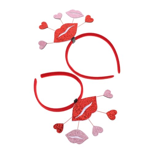 LOORGVEL 2 Stück Valentinstag Haarreife mit Glitzernden Herzmotiven Romantische Stirnbänder für Damen Stabile Kopfbänder für Hochzeit Party und Fotos Eleganter Haarschmuck LOORGVEL 2 Stück Valentinstag Haarreife mit Glitzernden Herzmotiven Romantische Stirnbänder für Damen Stabile Kopfbänder für Hochzeit Party und Fotos Eleganter Haarschmuck von LOORGVEL