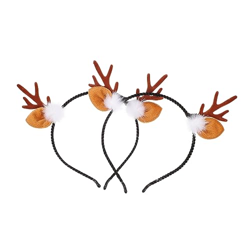 LOORGVEL 2 Stück Weihnachtliches Rentiergeweih Haarreif Leichtes Bequemes Stirnband mit Hasenohren Weicher Niedliches Party Kostümzubehör für Festliche Anlässe LOORGVEL 2 Stück Weihnachtliches Rentiergeweih Haarreif Leichtes Bequemes Stirnband mit Hasenohren Weicher Niedliches Party Kostümzubehör für Festliche Anlässe von LOORGVEL