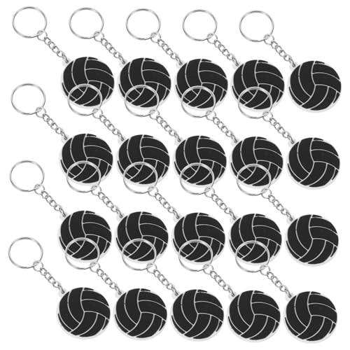 LOORGVEL 20 Stück Teiliges PVC Volleyball Schlüsselanhänger Kleine Schlüsselringe Leichte und Langlebige Volleyball Charms Dekorative Taschenanhänger für Volleyballfans und Partydeko LOORGVEL 20 Stück Teiliges PVC Volleyball Schlüsselanhänger Kleine Schlüsselringe Leichte und Langlebige Volleyball Charms Dekorative Taschenanhänger für Volleyballfans und Partydeko von LOORGVEL