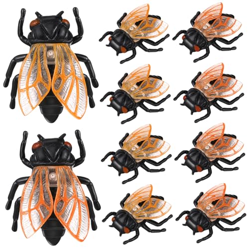 LOORGVEL 20Stücke Cicada Modell Cicada Figuren für Miniaturgärten Landschaftsdekoration und Puppenhäuser für Langlebig und Farbenfroh LOORGVEL 20Stücke Cicada Modell Cicada Figuren für Miniaturgärten Landschaftsdekoration und Puppenhäuser für Langlebig und Farbenfroh von LOORGVEL