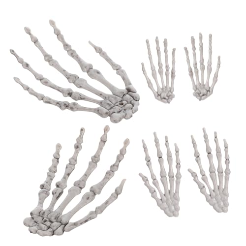 LOORGVEL 3 Paare Halloween Skelett Hand Deko Ornament Gruselige Requisite für Spukhaus Party Karneval Prank Zubehör Langlebig Farbecht Special LOORGVEL 3 Paare Halloween Skelett Hand Deko Ornament Gruselige Requisite für Spukhaus Party Karneval Prank Zubehör Langlebig Farbecht Special von LOORGVEL