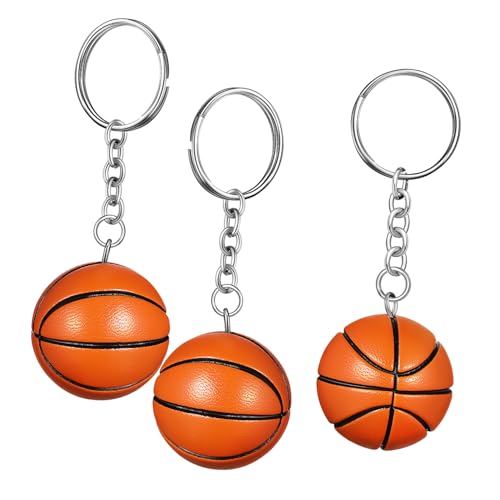 LOORGVEL 3 Stk. Basketball Schlüsselanhänger Leichte Strapazierfähige Sportanhänger für Rucksack Tasche Partygeschenk für Jungen Basketball Dekoration Vielseitiger Charm LOORGVEL 3 Stk. Basketball Schlüsselanhänger Leichte Strapazierfähige Sportanhänger für Rucksack Tasche Partygeschenk für Jungen Basketball Dekoration Vielseitiger Charm von LOORGVEL