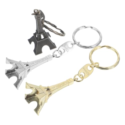 LOORGVEL 3 Stück Eiffelturm Schlüsselanhänger aus Langlebiger Zinklegierung Vielseitiger Taschenanhänger in Gold Silber und Antikbronze Dekoratives Accessoire für Schlüssel und Handtaschen LOORGVEL 3 Stück Eiffelturm Schlüsselanhänger aus Langlebiger Zinklegierung Vielseitiger Taschenanhänger in Gold Silber und Antikbronze Dekoratives Accessoire für Schlüssel und Handtaschen von LOORGVEL