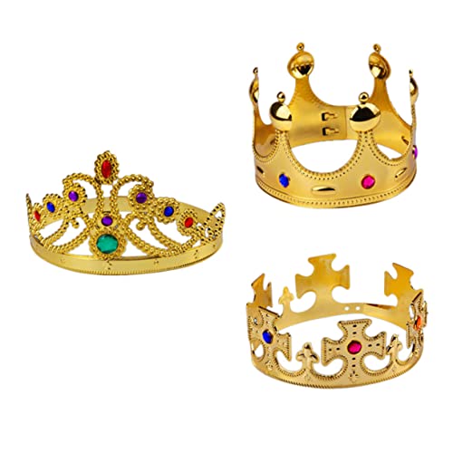 LOORGVEL 3 Stück Teiliges Goldfarbene Tiara Haarreifen für Mädchen Geburtstagsfeier Rollenspiel und Bühnenauftritte Modisch Langlebig Einfach Aufzusetzen LOORGVEL 3 Stück Teiliges Goldfarbene Tiara Haarreifen für Mädchen Geburtstagsfeier Rollenspiel und Bühnenauftritte Modisch Langlebig Einfach Aufzusetzen von LOORGVEL