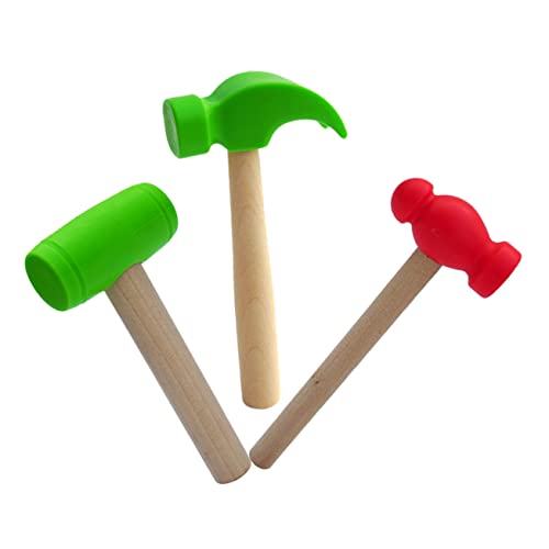 LOORGVEL 3Stücke Teiliges Hammerspielzeug für Holzspielzeug mit Großem Kleinem Hammer Sowie Grünem für Spielstunden Entwicklungsspielzeug LOORGVEL 3Stücke Teiliges Hammerspielzeug für Holzspielzeug mit Großem Kleinem Hammer Sowie Grünem für Spielstunden Entwicklungsspielzeug von LOORGVEL