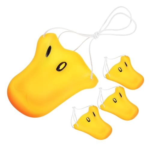 LOORGVEL 4 Stk. Teiliges Entennasen Party aus Vinyl mit Elastischem Band Realistische Karnevalsmaske für Cosplay Fasching Halloween Bequem und Sicher für Altersgruppen LOORGVEL 4 Stk. Teiliges Entennasen Party aus Vinyl mit Elastischem Band Realistische Karnevalsmaske für Cosplay Fasching Halloween Bequem und Sicher für Altersgruppen von LOORGVEL