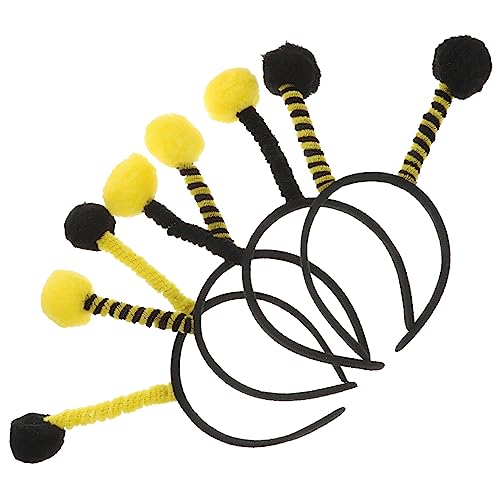LOORGVEL 4 Stück Bienen Haarreif Teiliges Lustiges Cosplay Zubehör für Geburtstagsfeiern Karneval Feste Robuste Kopfband für Erwachsene Party Accessoire von LOORGVEL