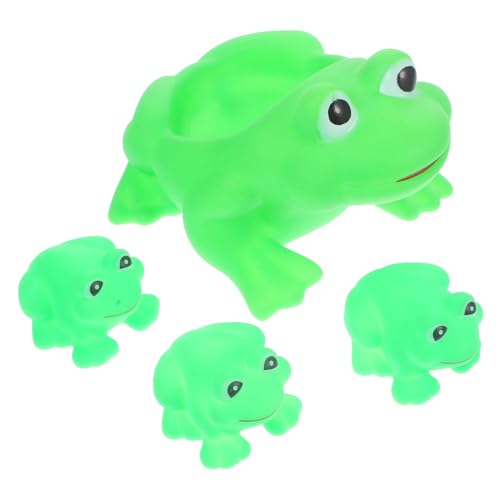 LOORGVEL 4 Stück Teiliges Frosch Badewannenspielzeug aus Weichem Vinyl Dusche Badespaß Kindgerechte Sicher und Lustig für Junge Mädchen und Kleinkinder Fördert Kreativität und LOORGVEL 4 Stück Teiliges Frosch Badewannenspielzeug aus Weichem Vinyl Dusche Badespaß Kindgerechte Sicher und Lustig für Junge Mädchen und Kleinkinder Fördert Kreativität und von LOORGVEL